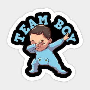 Gender Reveal Party Team Boy Sticker